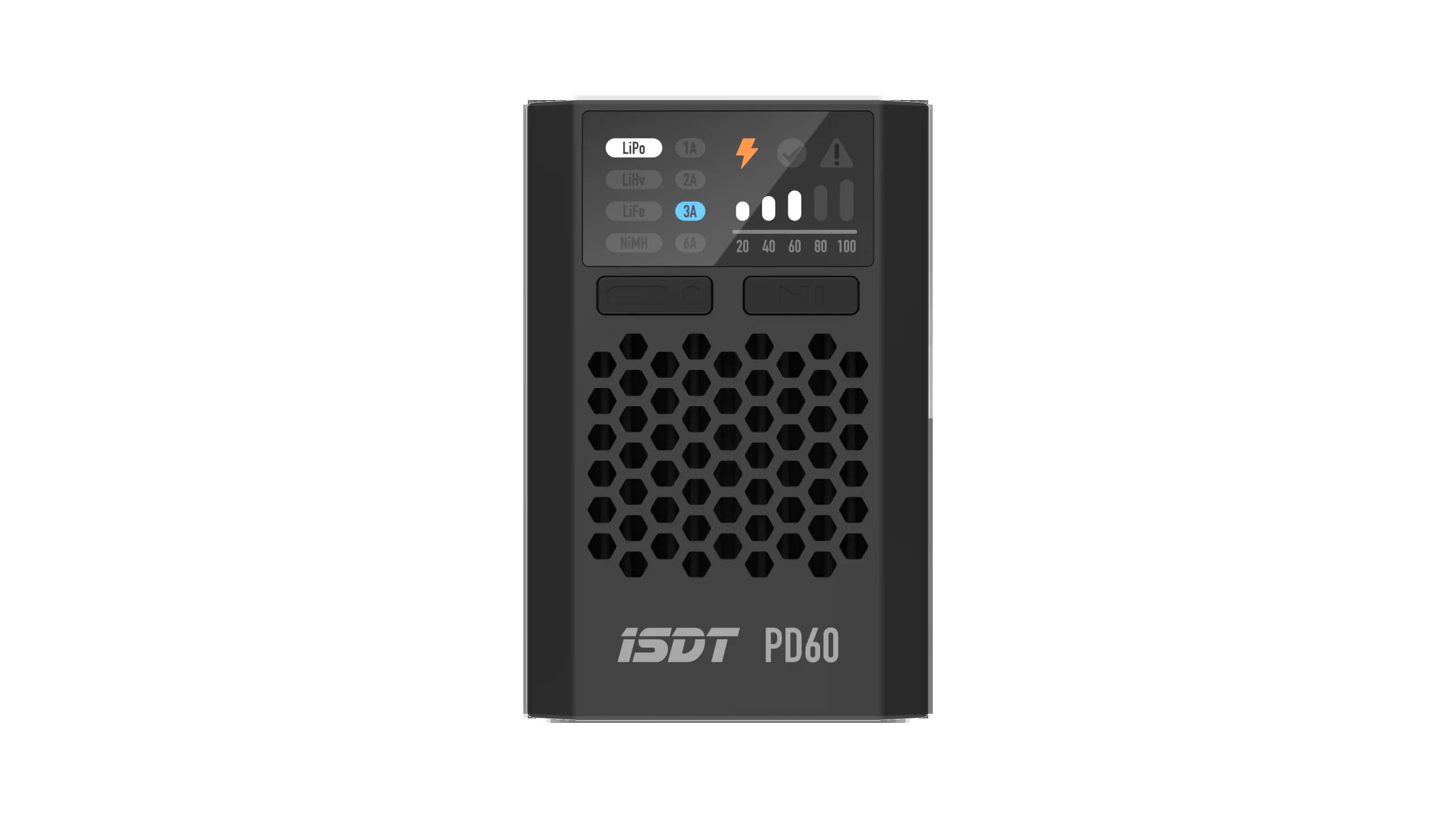 ISDT PD60 60W 6A Lipo Balance Charger, RC Charger with Type-C Input, Portable for 1-4S Lipo/Life/Lilon, 1-12S LiHv/Pb/NiMH