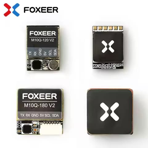 FOXEER M10Q V2 120 / 180 / 250 GPS IST8310 Compass Ceramic Antenna Bilid-in Battery Input Voltage 5V for RC FPV Freestyle Drone