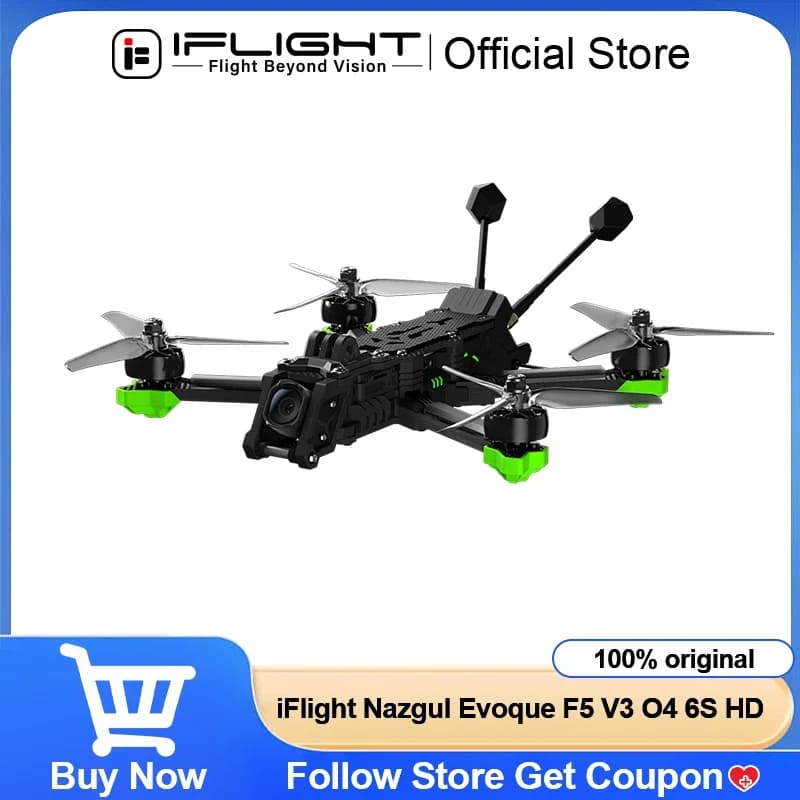 iFlight Nazgul Evoque F5D V3 6S HD FPV Drone BNF O4 Air Unit Pro DC/X Dual Geometry Flexible Switching 5inch Freestyle FPV Drone