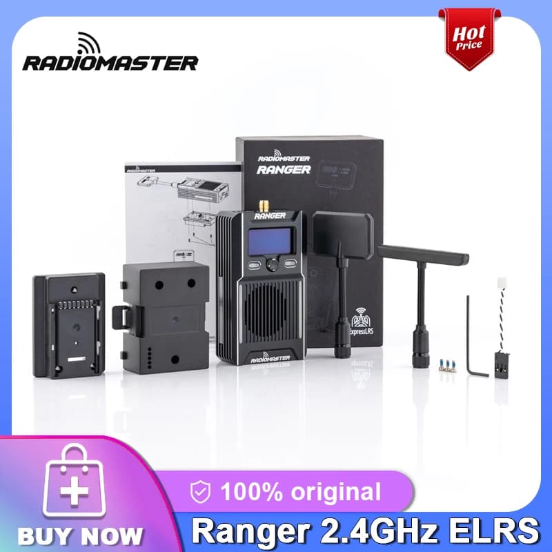 RadioMaster Ranger 2.4GHz ELRS Module OLED Display Wifi and Bluetooth Support High-efficiency Cooling System