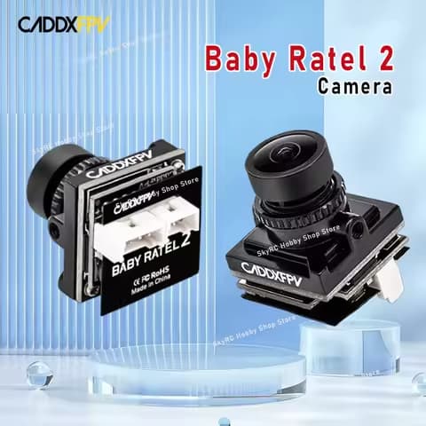 CADDX Baby Ratel 2 Nano FPV Camera - 1200TVL 165°FOV Starlight 0.0001lux Low Latency NTSC/PAL RC Freestyle