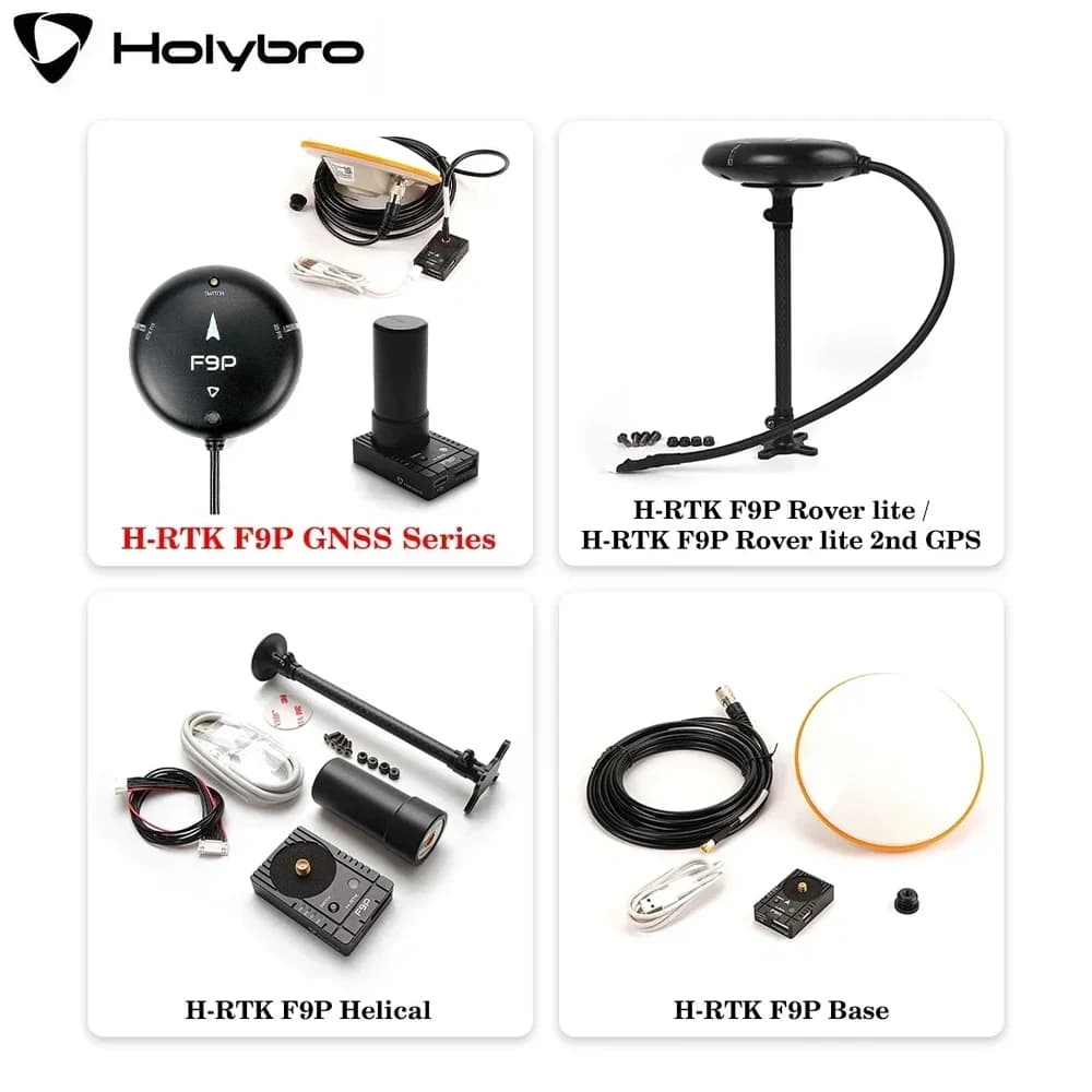 Holybro H-RTK F9P GNSS Series H-RTK Rover Lite / H-RTK Rover Lite 2nd GPS / Helical / Base for RC FPV Drone