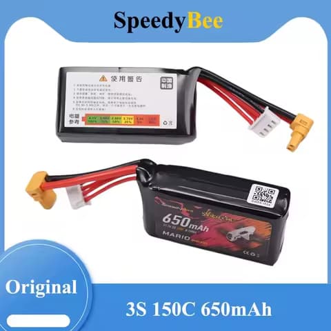 SpeedyBee New FPV Mario Mini25 150C 3S 650mAh Battery For Racing FPV Parts