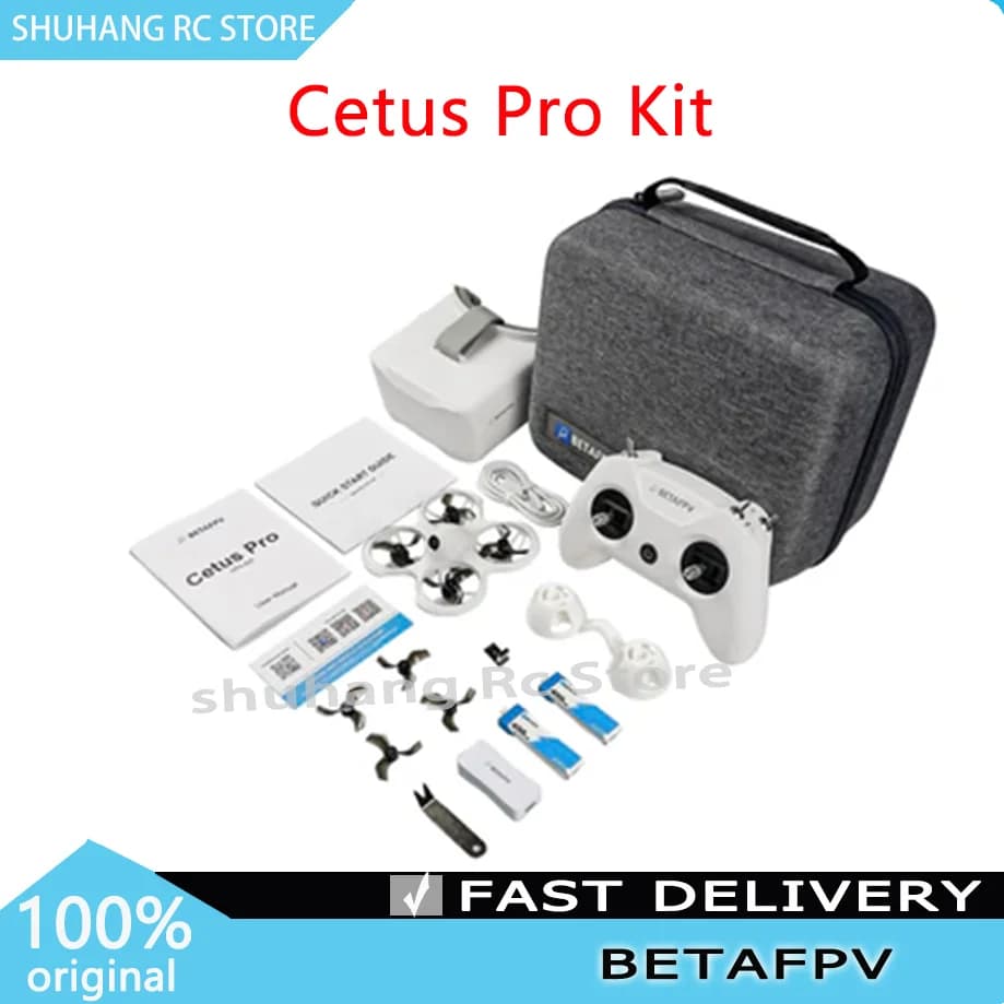 Original BETAFPV Cetus Pro Kit Frsky D8 VR02 Goggles Lite Radio 2 SE Transmitter 25mW VTX C02 FPV Micro Camera Racing Drone
