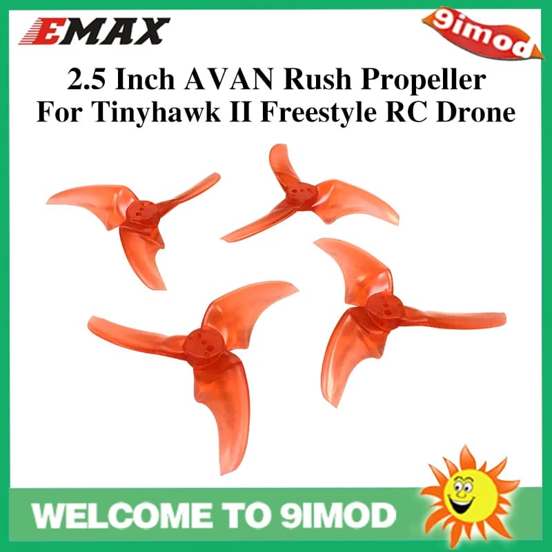 2Pairs Emax AVAN Rush 2.5 Inch 3 Blade CW CCW Propeller for FPV Racing Drone Multi Rotor Emax Tinyhawk II Freestyle